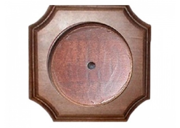 Рамка "Гусевъ" Деревянная фигурная, одноместная. Базовый цвет, диаметр 80мм