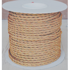 Провод "ГУСЕВЪ" в шелковой оплетке, 3x1,5, 300V, T180C, цвет-бронза